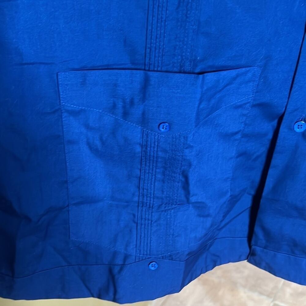 Vintage Supreme Permanent Press Work Shirt Blue Utility Button Down Korea Sz 1X - Picture 8 of 14